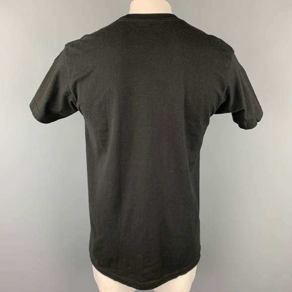 MISCELANEOUS Size L Black & Pink Graphic Cotton Crew-Neck T-shirt - Picture 4 of 4